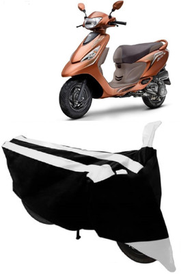 AutoKick Two Wheeler Cover for TVS(Zest, White)