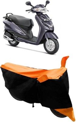 Ascension Two Wheeler Cover for Hero(Duet, Orange, Black)