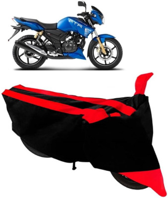 AutoRock Two Wheeler Cover for TVS(Apache, Red)