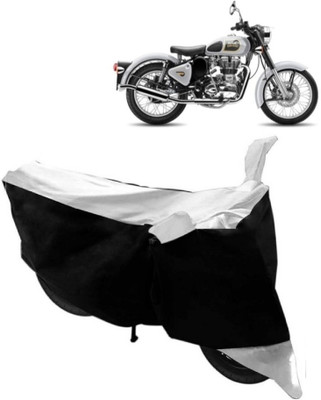 AutoKick Two Wheeler Cover for Royal Enfield(Classic 500, White)