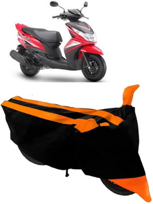 APNEK Two Wheeler Cover for Yamaha(Ray Z, Orange)