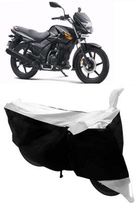 AutoRock Two Wheeler Cover for TVS(Flame DS 125, White)
