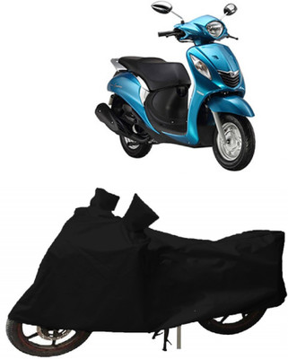 APNEK Two Wheeler Cover for Yamaha(Fascino, Black)