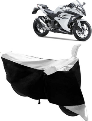 Elegance Two Wheeler Cover for Kawasaki(Ninja 300, White)