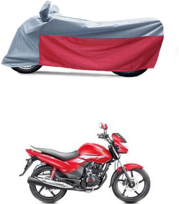 BikenWear Waterproof Two Wheeler Cover for Hero(Achiever, Grey, Red)
