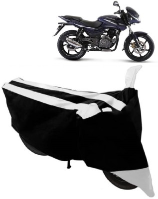 Elegance Two Wheeler Cover for Bajaj(Pulsar 180 DTS-i, White)