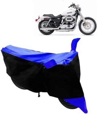 AutoKick Two Wheeler Cover for Harley Davidson(XL 1200, Blue)