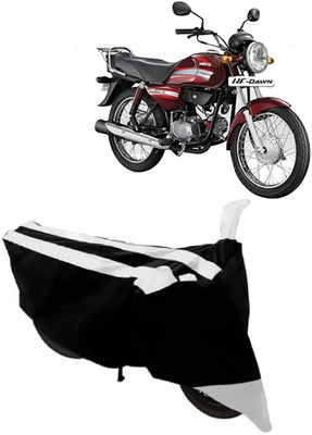 AutoKick Two Wheeler Cover for Hero(HF Dawn, White)