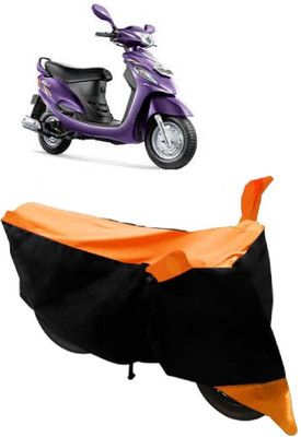 THE REAL ARV Waterproof Two Wheeler Cover for Mahindra(Rodeo, Orange)
