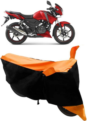THE REAL ARV Waterproof Two Wheeler Cover for TVS(Apache RTR 160, Orange)