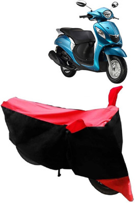 APNEK Two Wheeler Cover for Yamaha(Fascino, Red)