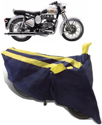 AutoKick Two Wheeler Cover for Royal Enfield(Classic 350, Yellow)