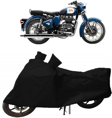 APNEK Two Wheeler Cover for Royal Enfield(Bullet 350, Black)