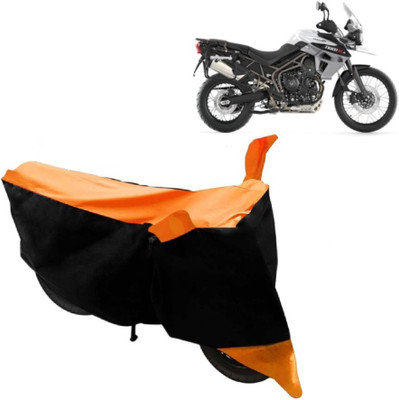 AutoKick Two Wheeler Cover for Triumph(Tiger 800 XCA, Orange)
