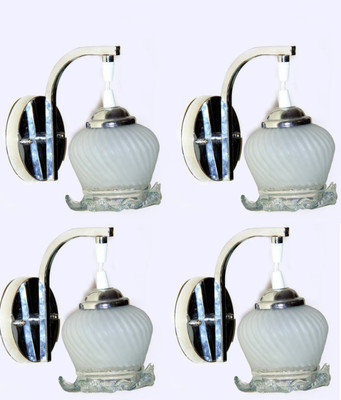 R S TRADERS LIGHTINGS Uplight Wall Lamp Without Bulb(Pack of 4)