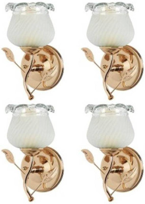 R S TRADERS LIGHTINGS Uplight Wall Lamp Without Bulb(Pack of 4)