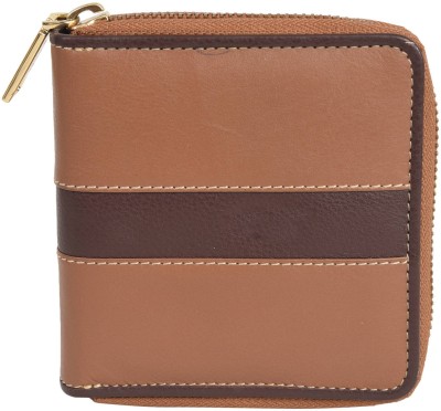 Leatherman Fashion Women Tan Genuine Leather Wallet(3 Card Slots)