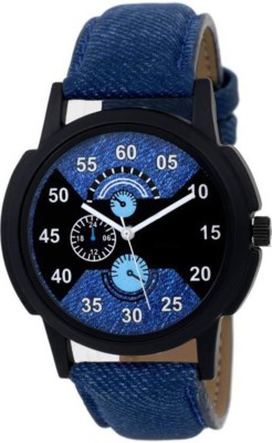 LOREO Arrival New Stylish Blue Genuine Leather Watch For Men And Boys Analog Watch  - For Men