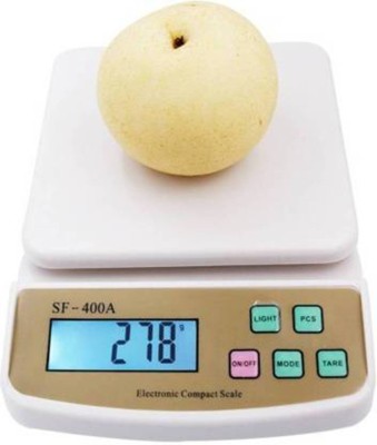 Majron 10 Kg SF400A Kitchen Weight Scale Machine Measure RFGG Weighing Scale(White)