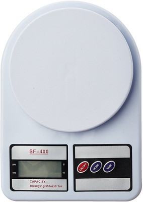 ONLINESHOPPING Weighing Machine For Kitchen With LED Light, Digital Electronic Weight Scale 10 Kg SF400 Multipurpose Personal Use Health Home Gym Weighing Scale (White) Weighing Scale(White) ONLINESHOPPING Weighing Machine For Kitchen With LED Light, Digital Electronic Weight Scale 10 Kg SF400 Multipurpose Personal Use Health Home Gym Weighing Scale (White) Weighing Scale(White)