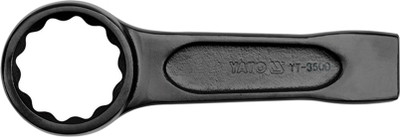 YATO YT-3504 Single Sided Black Oxidised Surface with 12 Point profile and AS-Drive System 95 mm Single Sided Adjustable Wrench