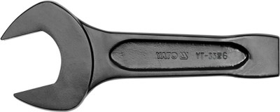 YATO YT-3526 Single Sided Cold Forged Black Oxidised Surface with Headset 15 Degree 100 mm Single Sided Open End Wrench