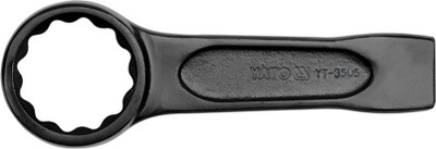 YATO YT-3505 Single Sided Black Oxidised Surface with 12 Point profile and AS-Drive System 100 mm Single Sided Adjustable Wrench