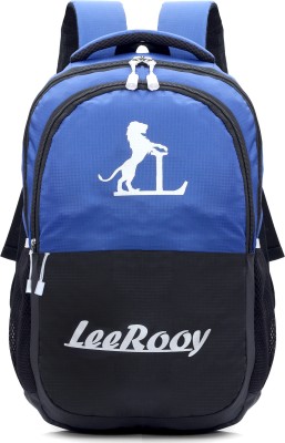 LeeRooy BG04 BLUE Black Laptop Bag(Blue, Black)