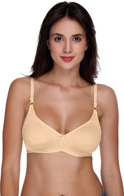 SONA M1005 Women T-Shirt Non Padded Bra(Beige)