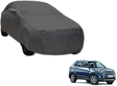 Autoaces Car Cover For Hyundai Creta (Without Mirror Pockets)(Grey)
