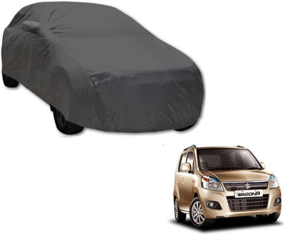 Auto Hub Car Cover For Maruti Suzuki WagonR (With Mirror Pockets)(Grey)
