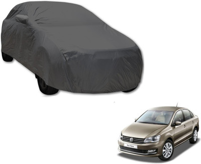 Autoaces Car Cover For Volkswagen Vento (Without Mirror Pockets)(Grey)