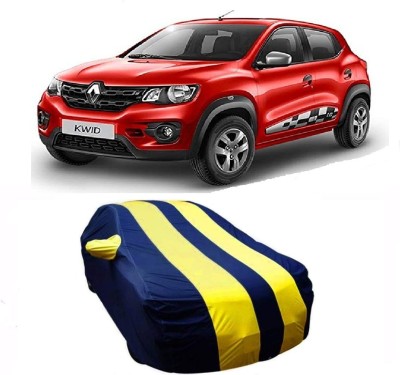 Kavach Car Cover For Renault Kwid (With Mirror Pockets)(Yellow, Blue)