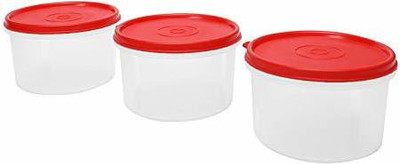 Flipkart SmartBuy Polypropylene Fridge Container  - 535 ml(Pack of 3, Clear, Red)