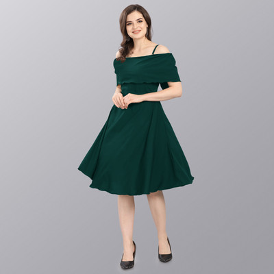 Sheetal Associates Women A-line Green Dress