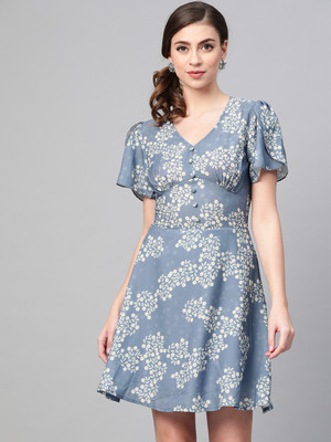 SASSAFRAS Women A-line Black Above Knee/Mid Thigh Length Dress
