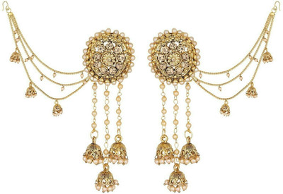 PANKSHRI ENTERPRISE STYLISH DEVSENA POLKI JHUMKA EARRING Brass Jhumki Earring