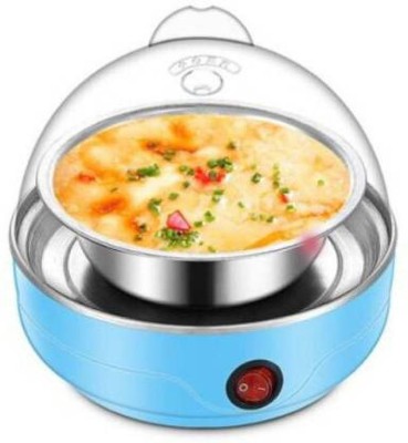 S&P TechoWorld Electric Egg Cooker Kitchen Hen 7 Egg Cooker Boiler Steamer Home Machine Egg Boiler With Egg Tray (Multicolor Egg Cooker (Multicolor, 7 Eggs) Modern_2020 Egg Cooker(Blue, 7 Eggs)