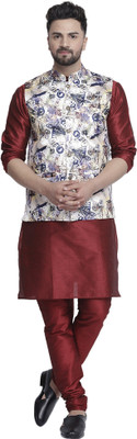 BEN COOPER Men Kurta Churidar Ethnic Jacket Set