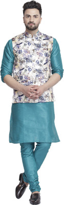 BEN COOPER Men Kurta Churidar Ethnic Jacket Set