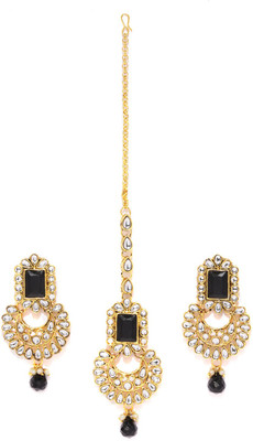 Sukkhi Alloy Gold-plated Black Jewellery Set(Pack of 1)