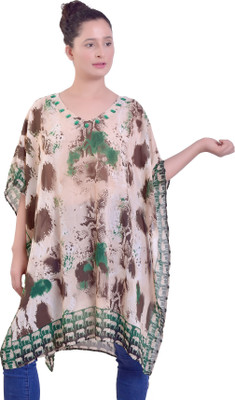 FIREAGE Printed Polyester Women Kaftan
