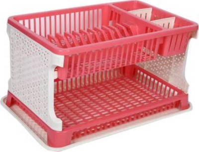 AMAZE ACTIONWARE Utensil Kitchen Rack Plastic Multipurpose Use Lenovo Storage Kitchen Rack - ( Peach )