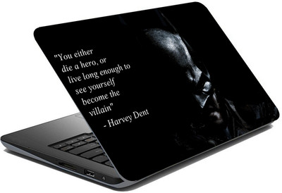 BRITISH TERMINAL lap5043 Vinyl Laptop Skin Compatible for 15.6 inch(Theme: Typography)