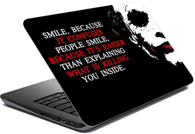 wallpics lap5034 Vinyl Laptop Skin Compatible for 15.6 inch(Theme: Superheroes)