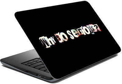 BRITISH TERMINAL lap5014 Vinyl Laptop Skin Compatible for 15.6 inch(Theme: Typography)