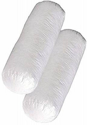 PALVIT Microfibre Abstract Bolster Pack of 2(White)