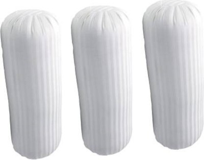 Swikon star Microfibre Solid Bolster Pack of 3(White)