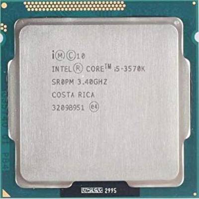 Intel 3570K 3.4 GHz LGA 1155 Socket 4 Cores Desktop Processor  (Silver)