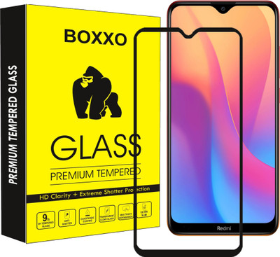 Boxxo Edge To Edge Tempered Glass for Mi Redmi 8(Pack of 1)